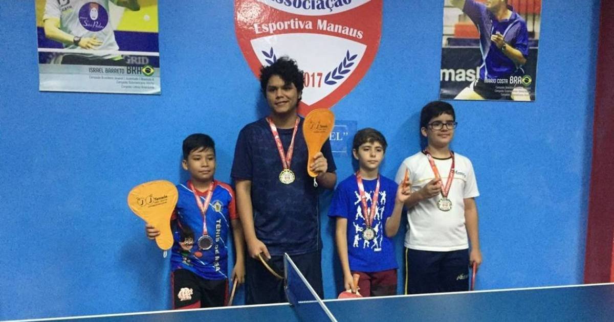 Na 4ª Etapa do Circuito Escolar de Tênis de Mesa Define Favoritos no CT da AEM